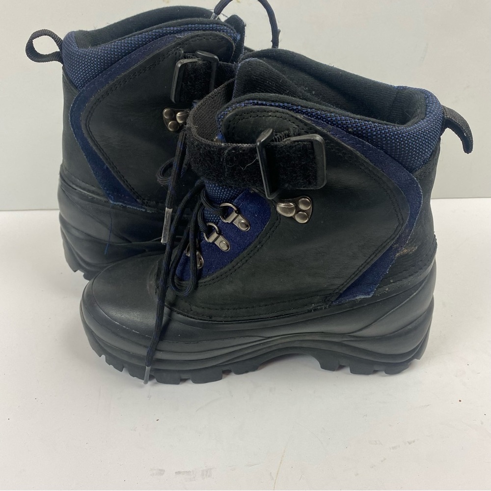 Land’s End Black Blue Waterproof Heavy-duty Lace-up Winter Snow Hiking Boots 6 - Picture 7 of 14